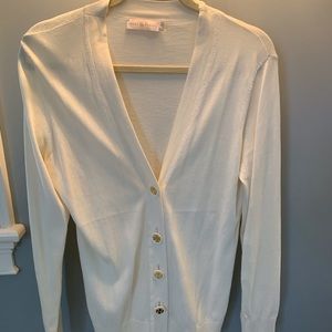 Tory Burch Ivory Cardigan
